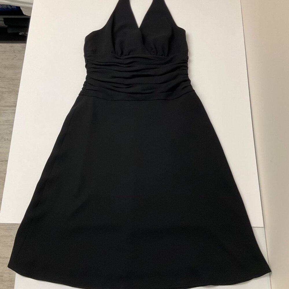 Jones Wear Black Halter Backless Knee Length Womens Size 10 Dress LBD Formal - Picture 7 of 14